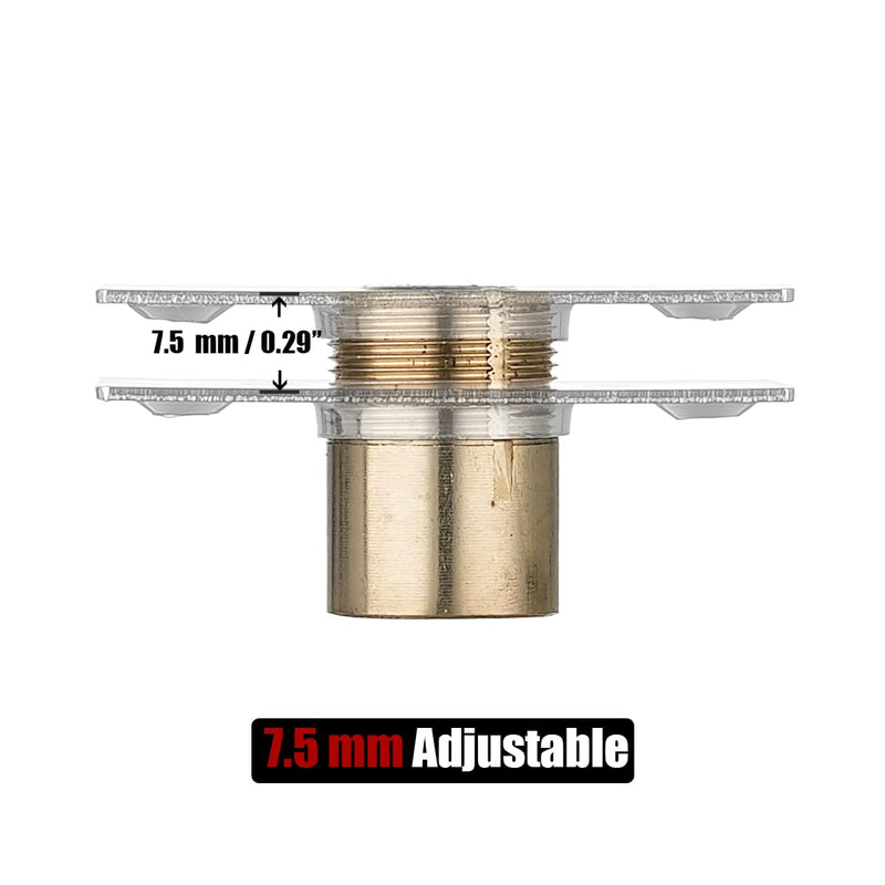 JQK Closet Magnetic Door Ball Catch Hardware, 430 Stainless Steel Catch Adjustable with Strike Plate, Polished Steel Finish 8 Pack, HBC120-BN-P8 Magnetic 8 Pack Chrome