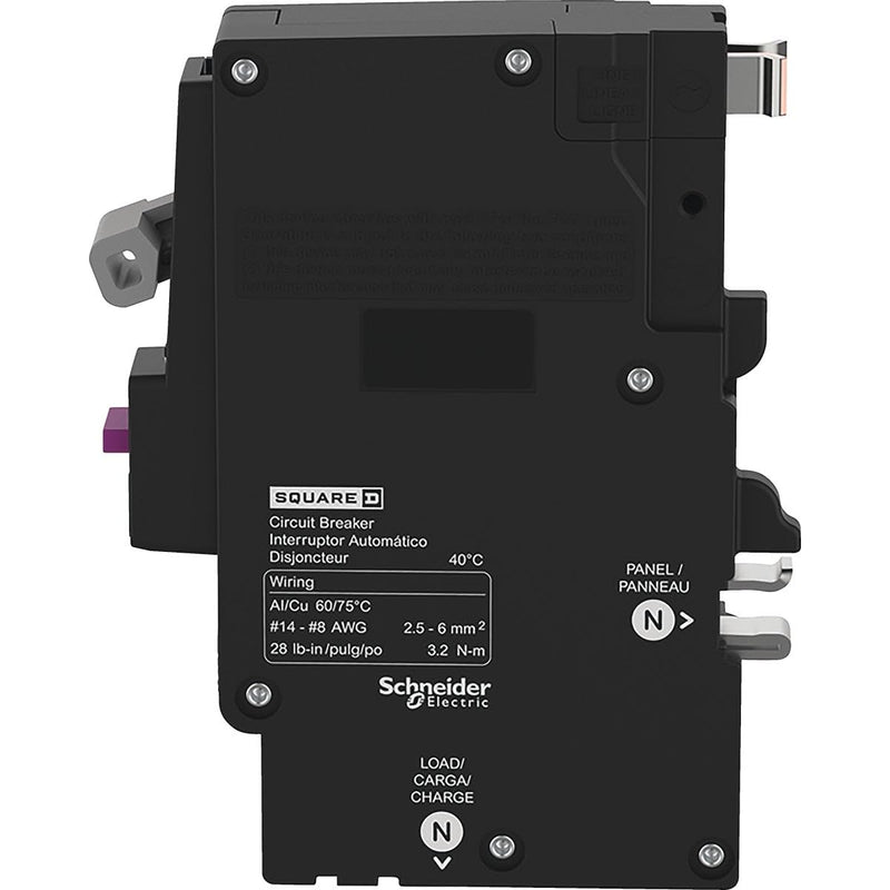 Square D QO 15 amps Arc Fault/Ground Fault Single Pole Circuit Breaker