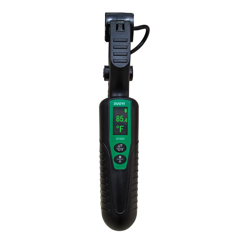 HVAC Temperature Clamp – Digital Pipe Clamp Thermometer, Temperature Meter, High Precision ±0.3°C, -58°F to 302°F, Backlit Display, HVAC Diagnostic Tool for AC & Cooling Systems