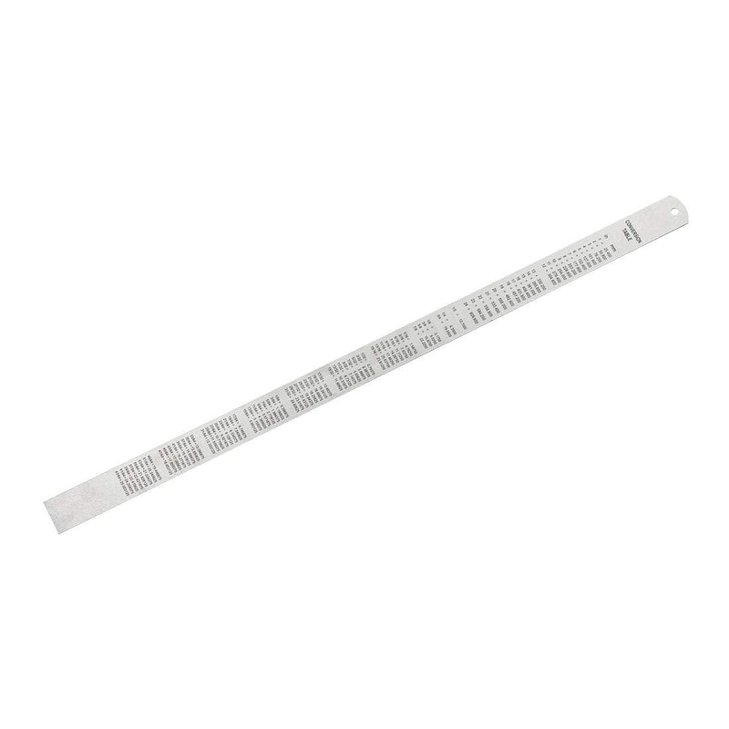 uxcell Straight Ruler 500mm 20 Inch Metric Stainless Steel Measuring Ruler Tool with Hanging Hole Inch & Centimeters Precision Drawing Ruler 2pcs