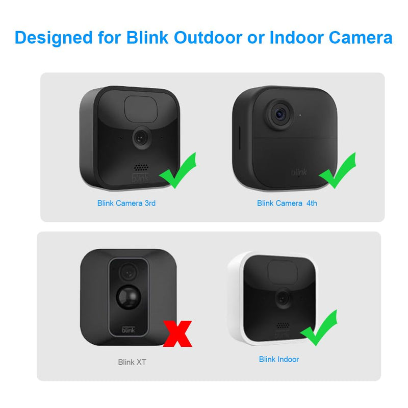 Blink Outdoor Vinyl Siding Mount with Waterproof Case, No-Hole Needed Mounting Bracket and Full Weather Proof Cover for All-New Blink Outdoor Security Camera System(3 Pack) Black