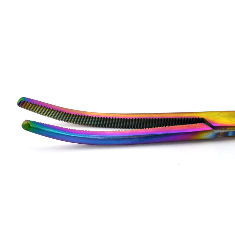 Ultimate Rainbow Hemostat Set, 6 Piece Ideal for Hobby Tools, Electronics, Fishing and Taxidermy