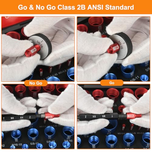 Manalete 214-Piece Nut and Bolt Thread Checker Kit