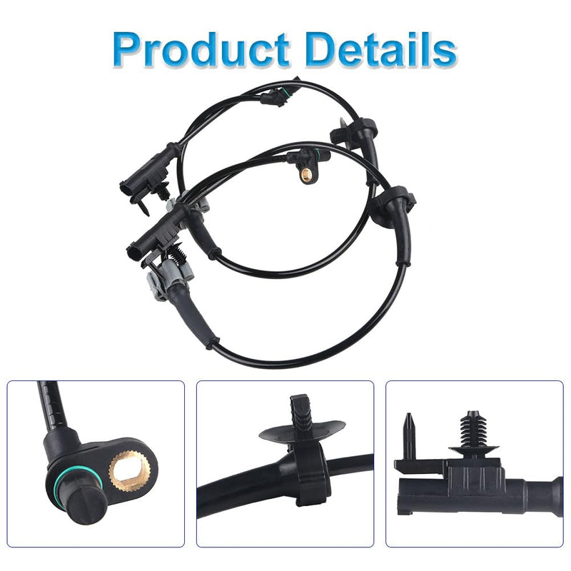 Compatible with 2 PCS Front ABS Wheel Speed Sensor Chevy Avalanche Silverado Suburban GMC Sierra Yukon 2007 2008 2009 2010 2011 2012, Cadillac Escalade 2009 2010 2011 2012, OEM 15229012