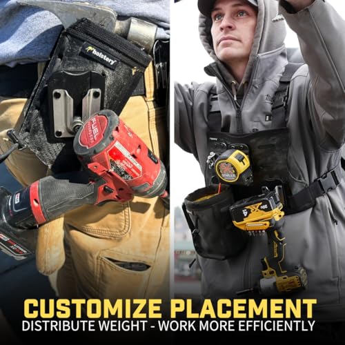 PinPal Pro | Universal Tool Holster - Gravity Locking Clip-On Tool Belt Holder for Drills, Impacts, and Other Tools PinPal Pro + Pin Kit For Dewalt