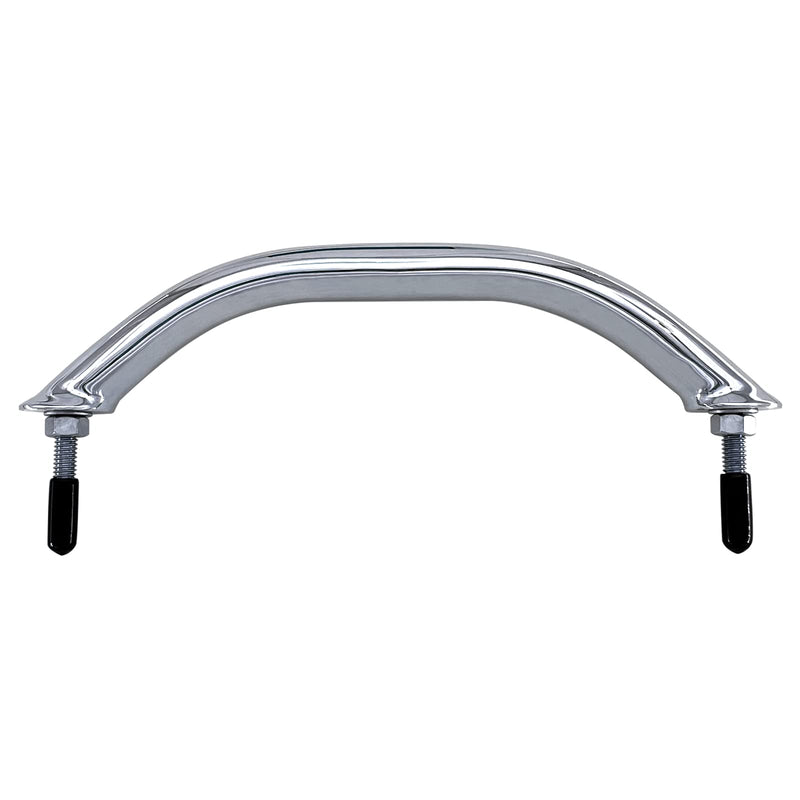 ISURE MARINE Boat 316 Stainless Steel 8-3/4'' Boat Polished Grab Handle Oval Tube Grab Bar Handrail for Marine Yacht RV
