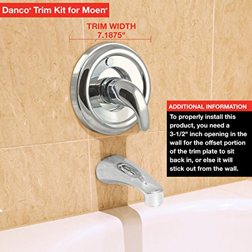 Danco 10561 Use with Moen Tub and Shower Faucets Trim Kit, Single-Handle Moentrol Series, Oil Rubbed Bronze Moentrol Series Kit