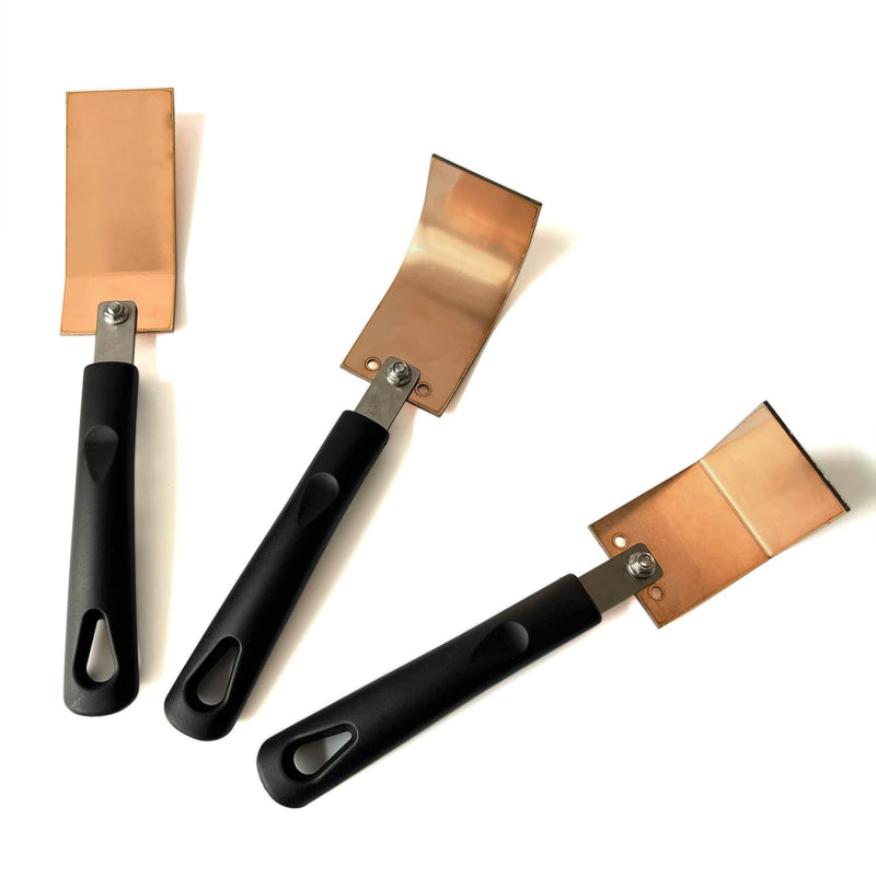 Copper Spoon Welder Backer Tools Welders Helper MIG Spot Welding Equipment with 3 Plate Set, Flat/Angle/Curved Copper Paddle Backer 3 Sets