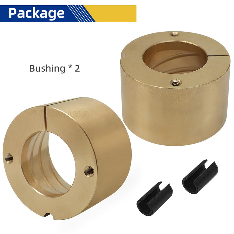 Dana 60 Kingpin Brass Bushing Kit with Hardware | Upper Kingpin Bushings Rebuild Kit for GM, Chevy, Dodge, Ford