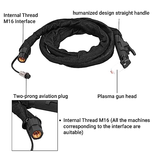 Plasma Cutter Torch PT-31 Straight Handle Replacement Air Cutting Gun Head for 40A 50A Plasma Cutter Machine