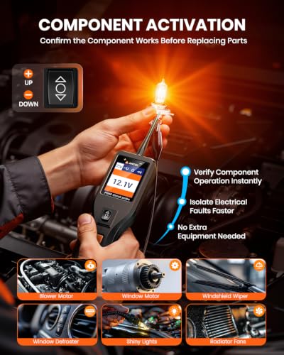 PB60 Automotive Power Circuit Probe, 12-24V Vehicle Component Activation ﻿ Orange Black