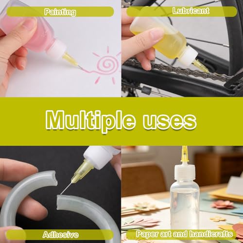 Penitue 10pcs Needle Tip Glue Squeeze Bottle Set