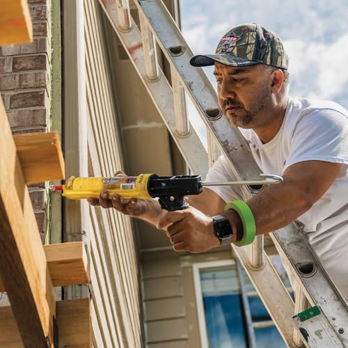 Sashco 13030 10.5oz Sashco Sealants White Lexel Adhesive Caulk, 10.5-Ounce 1 Pack 10.5 oz.