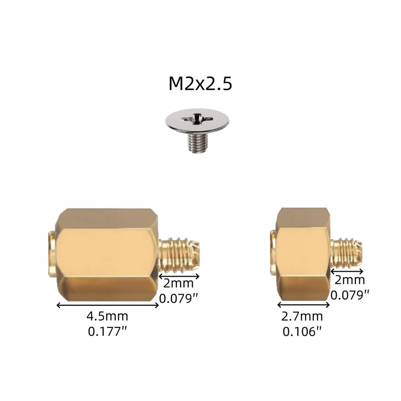 M.2 SSD Screw and Standoff Kit for Asus ASRock Motherboards, PCle NVMe Screws 12PCS