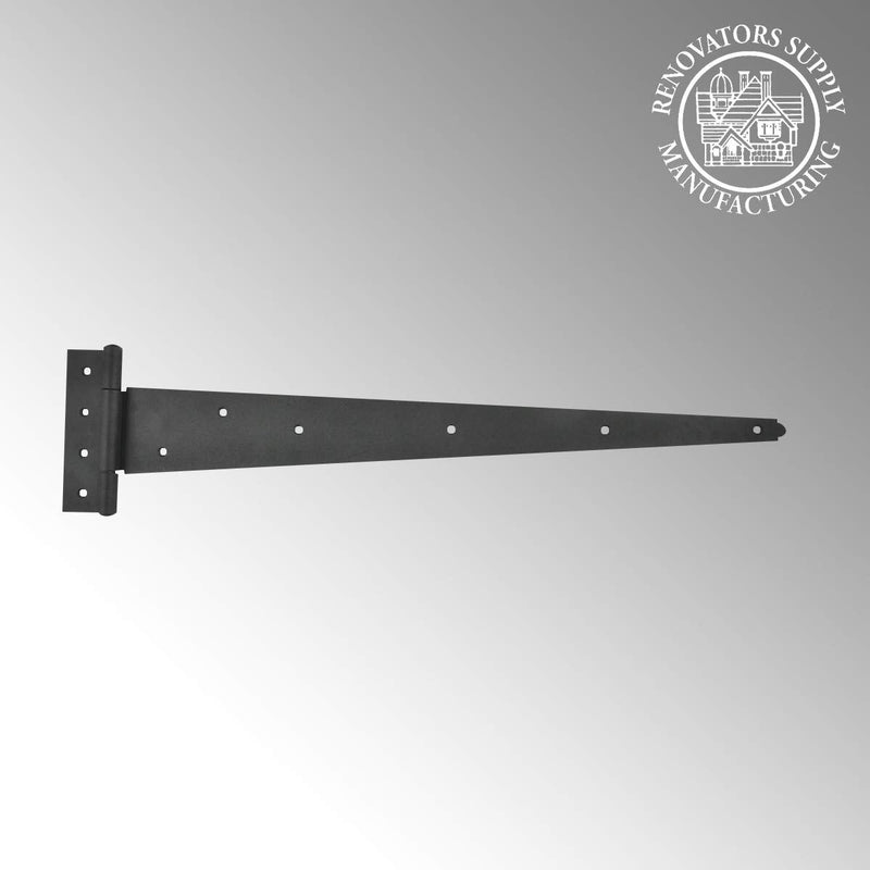 Renovators Supply Manufacturing Gate Hinges for Wooden Fences Heavy Duty 25.25 in. T Strap Hinge with Mounting Hardware Pack of 1