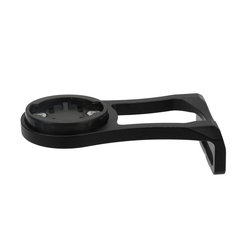 Bike Computer Mount, Extended Bicycle GPS Mount with CNC Alloy Body and Plastic Adapters for Edge Bryton CatEye Series, Compatible with Handlebar Diameter Less Than 38mm (Black) Black