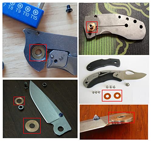 Replace Mini Adamas 275 EDC Pocket Knife Gasket Brass Washers