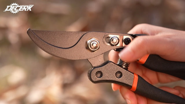 DECERK® Bypass Pruning Shears & Garden Snips for Cutting Stems & Branches