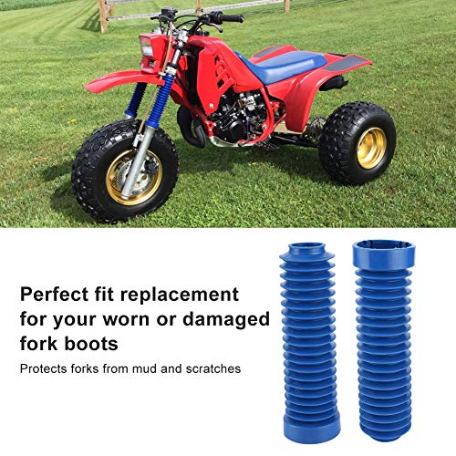 KIMISS 2pcs Fork Boot, Rubber Front Fork Shock Boot Damper Fit for ATC 250R 350X 1983 ‑ 1986,51611‑HA2‑003