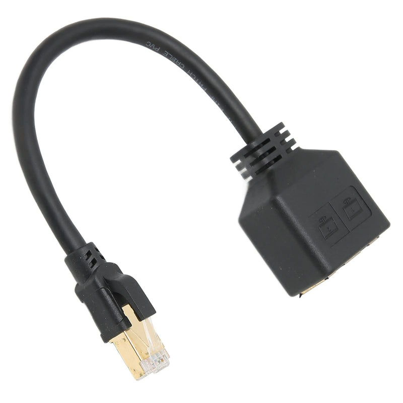 RJ45 Network 1 to 2 Port Ethernet Adapter Splitter, 1 Male to 2 Female LAN Ethernet Splitter Adapter Cable for All Networks, Homes and Offices, and All Broadband Connections