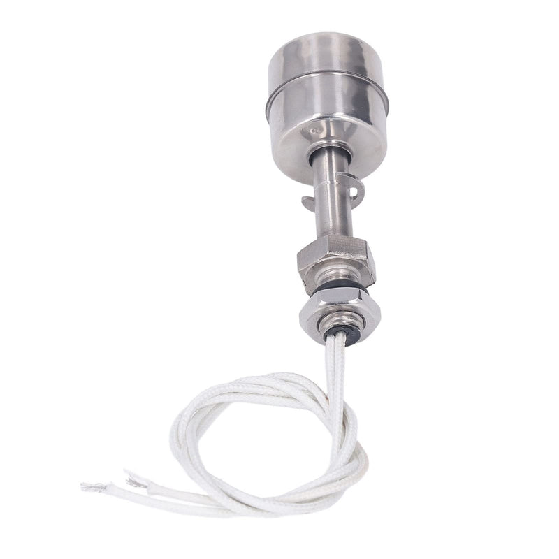 Kadimendium Liquid Level Float Switch ，10mm Stroke Stainless Steel Liquid Water Oil Level Switch Sensor 0‑220V 65mm L Water Level Float Sensor