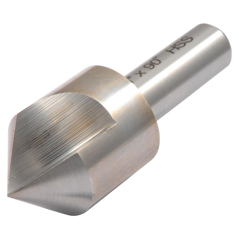 HHIP 2001-0807 1" Single Flute 90 Degree High Speed Steel Countersink 1" Dia. 90°