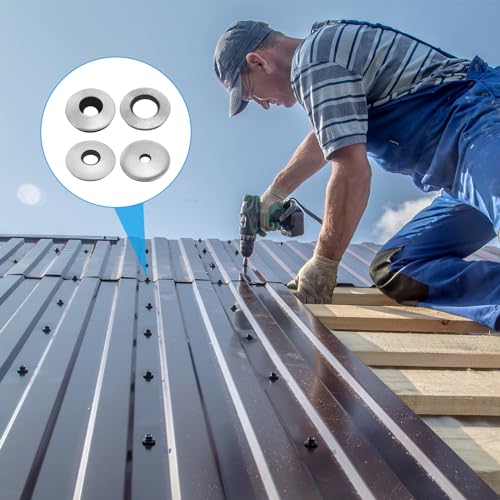 PATIKIL 304 Stainless Steel EPDM Bonded Sealing Washers, 80 Pieces 5/16" x3/4" Neoprene Rubber Washers Bonded Sealing Gasket for Marine Roof Bolt Supply 5/16"x3/4"