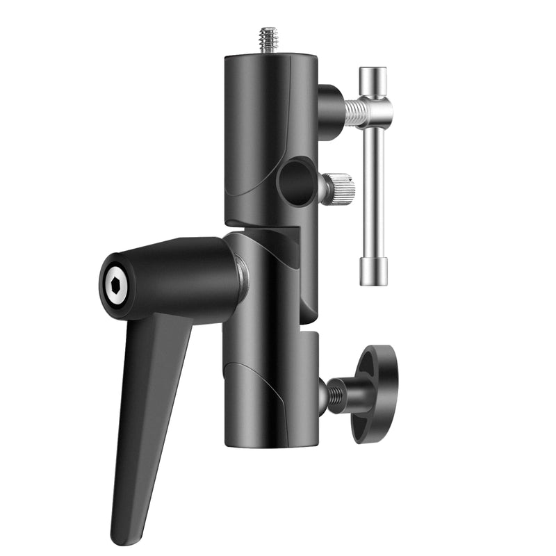 WELLMAKING Flash Speedlite Bracket for Camera - Swivel Design with Umbrella/Reflector Mount, Compatible with Canon, Nikon, Pentax, Olympus, Nissin, Metz and More