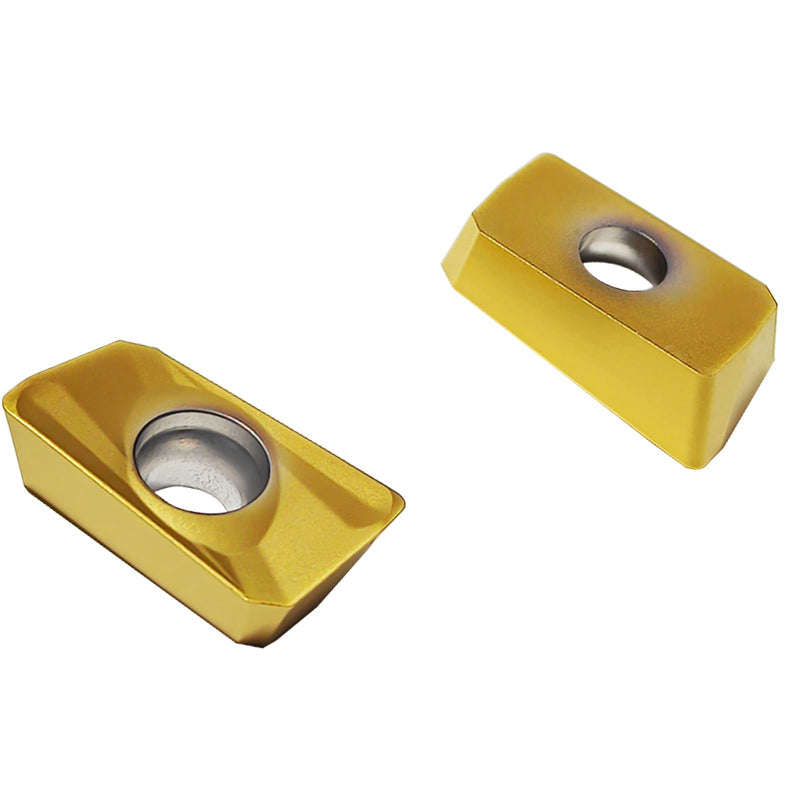 HEME Industrial Tools APKT1604 TiN Coated Carbide Inserts for Machining Steel, 10 Pcs Set, 0056-1604x10 APKT160408 For Steel Cutting