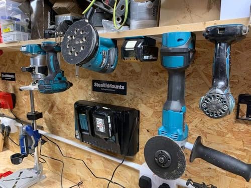 StealthMounts Tool Holder Compatible with Makita 18V LXT (4 Pack) - Black | StealthMounts Tool Mounts | Made in the UK