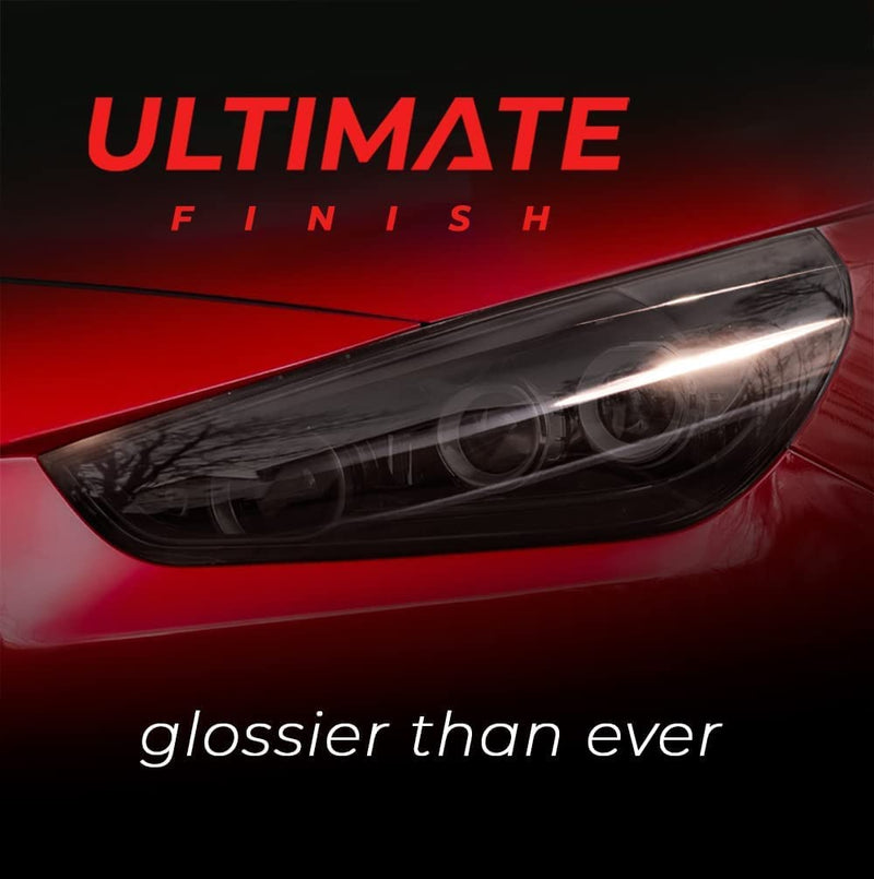 VViViD+ Ultimate Headlight Taillight Tint Vinyl Wrap (12" x 7ft, Dark Smoke) 12" x 7ft