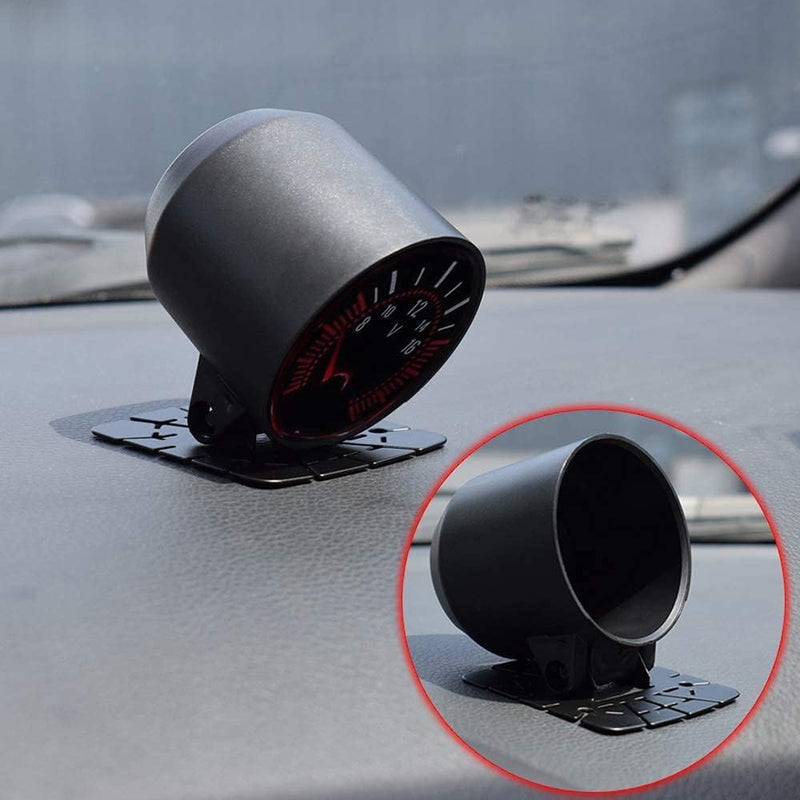 AUTOXBERT 52mm 2" Universal Single Gauge Pod Swivel Dash Mount - Automotive Replacement Housing Meter Cup - Black Single Hole