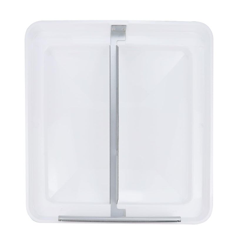RV Vent Cover 14" Roof Vent Lid for Universal RV, Trailer, Camper, Motorhome Roof Replacement Ceiling Vent Covers, Plastic Square Skylight Cover Liftable, 1 Pack White