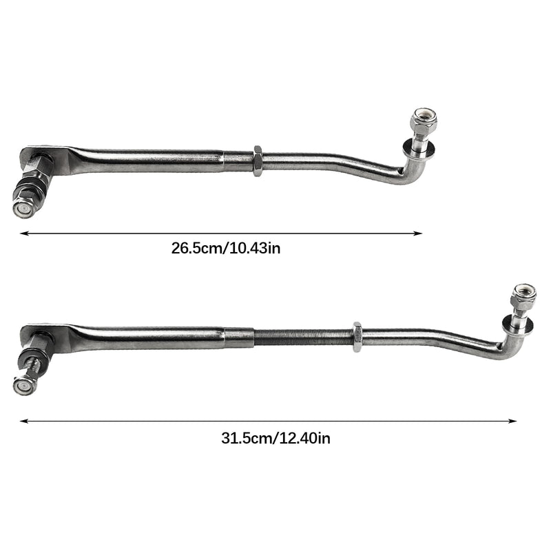 Outboard Motor Steering Link, Universal Boat Engine Stainless Steel Steering Link Rod with Fixing Bracket, 265-315mm Adjustable Outboard Steering Arm for15HP to 200HP Outboard Engine