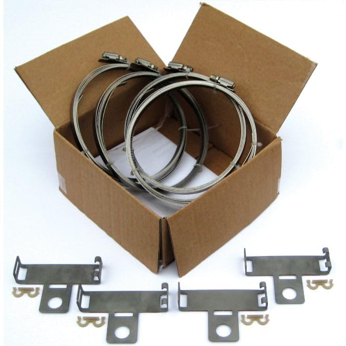 Wheel Accessories Parts PDQ TPMS Accessories Strap Kit contains 4 Straps, 4 Clips, 4 Keepers For Ford vehicles and applications using banded TPMS Sensors