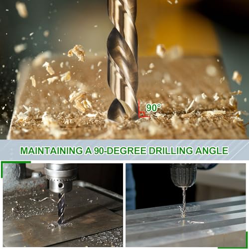 METALLIXITY Drill Bit (9mm) M35 5% Cobalt High-Speed Steel 135° 10Pcs 9mm 10