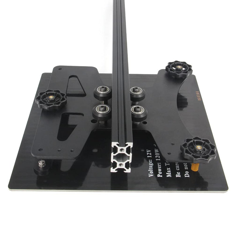 Upgrade Modular Y Carriage Plate Kit 190mmx190mmx3.5mm/7.5x7.5x0.14inch for 2040 V-Groove Aluminum Profile for Ender 3/Ender 3 PRO 3D Printers (190x190x3.5mm) 190x190x3.5mm