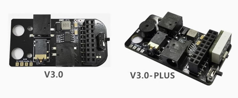 5.8G Analog to Digital FPV Receiver Module Adapter Board with Voltage Alarm Function for DJI FPV Goggles Fatshark RapidFire Furious True-D Module (V3.0 Plus)