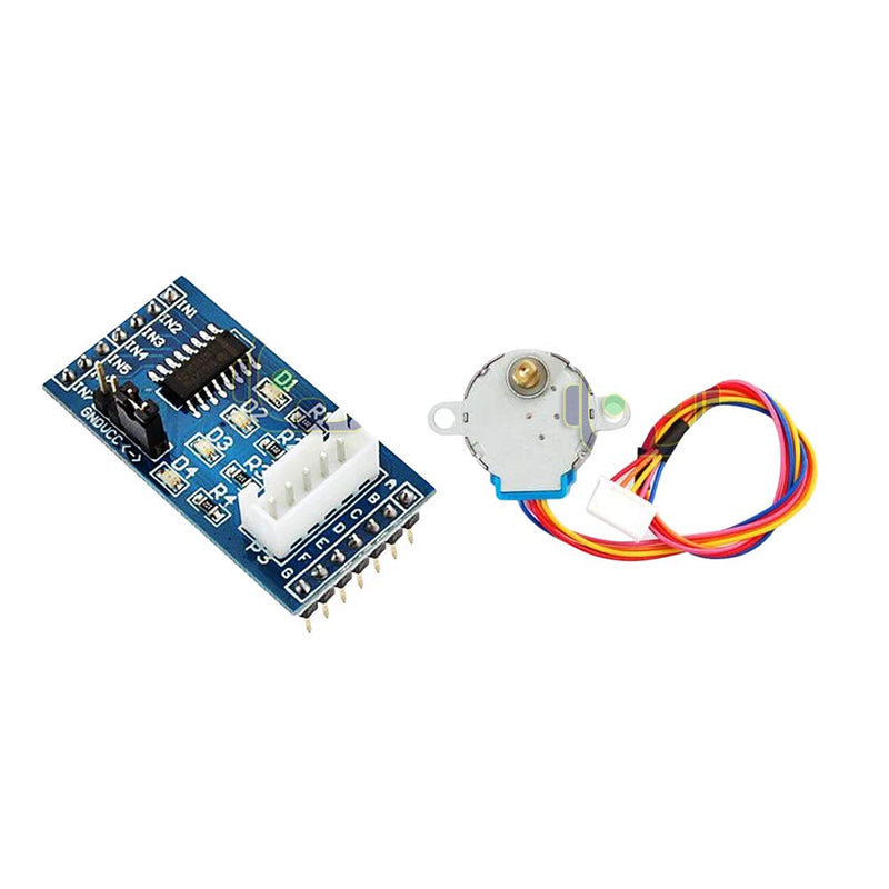 2set 28BYJ-48 Geared Stepper Motor DC 5V + ULN2003 Driver Test Module Board Compatible with Ar-duino