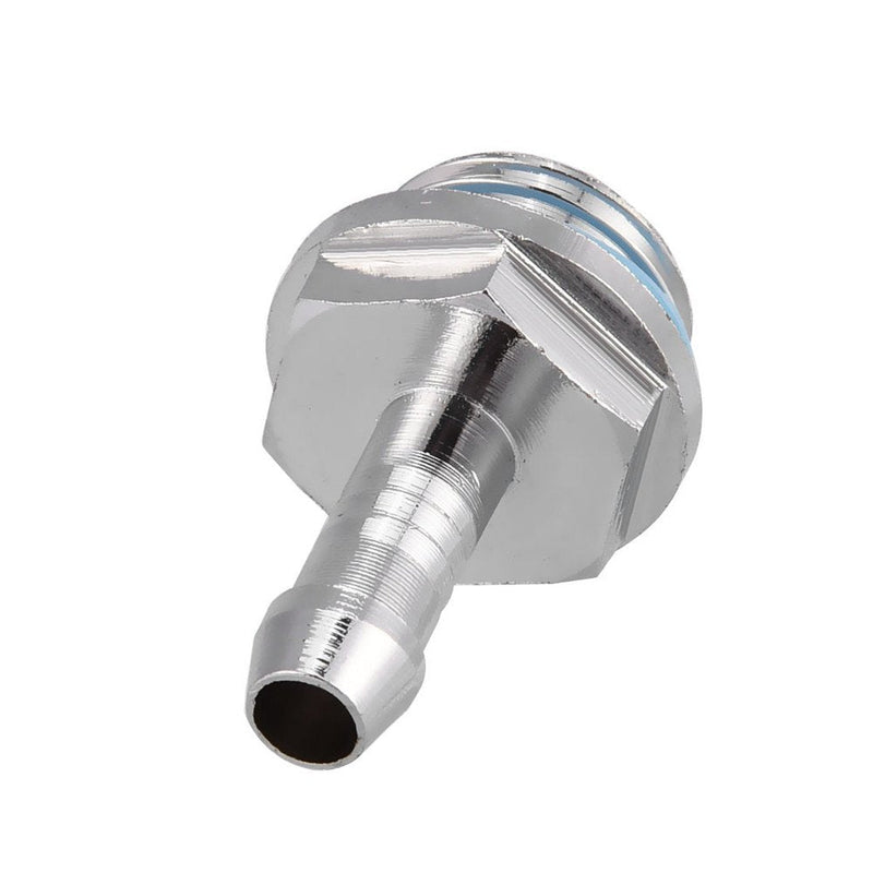 G1/4 Barb Fitting Adapter, Water Cooling Barb, Tubing Hose Barb to Pipe Fittings Connect for Computer PC Water Cooling System Replacement, 6 PCS(11mm)