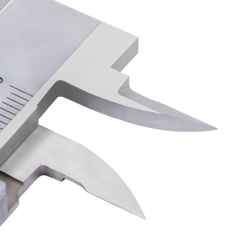 PEC Tools 6" / 150mm Vernier Caliper, Precision Stainless Steel Caliper with Fine Adjustment, 0.02mm/0.001" Graduation, 0.03mm Accuracy, for Inside, Outside, Step, and Depth Measuring 6"/150mm