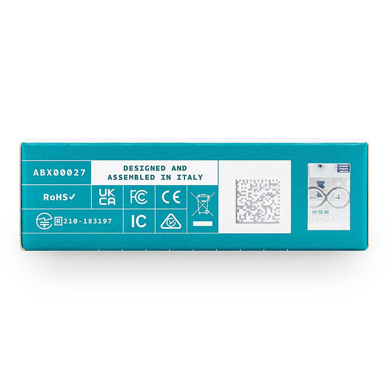 Arduino Nano 33 IoT [ABX00027] – 32-bit ARM Cortex-M0+, WiFi & Bluetooth, 256KB Flash, 32KB SRAM, Secure Element, 14 Digital I/O Pins, 6 Analog Inputs, Compatible with Arduino IDE for IoT Projects