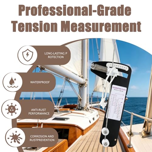 PT-1 Sailboat Rigging Tension Gauge 1/8 Cable Tension Gauge 800lbs