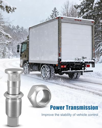 Left Rear Side Wheel Nuts & Stud Fit for Isuzu NPR NQR NRR Reach 1987-2015 1Pc