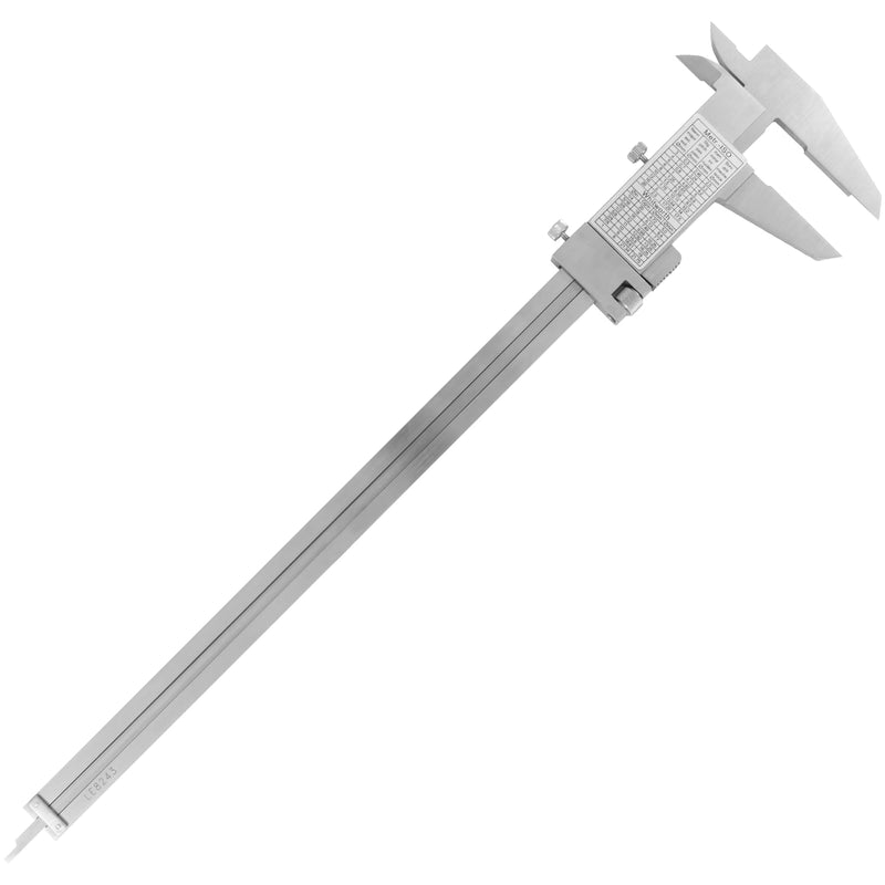 PEC Tools 6" / 150mm Vernier Caliper | Stainless Steel, Fine Adjustment, 0.02mm/0.001" Graduation, 0.03mm Accuracy 6"/150mm