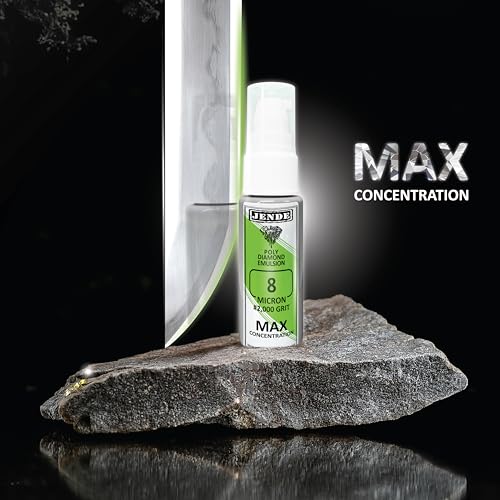 Jende 8 Micron Max Poly Diamond Knife Stropping Emulsion 20ml-Higher Diamond carat level Emulsion