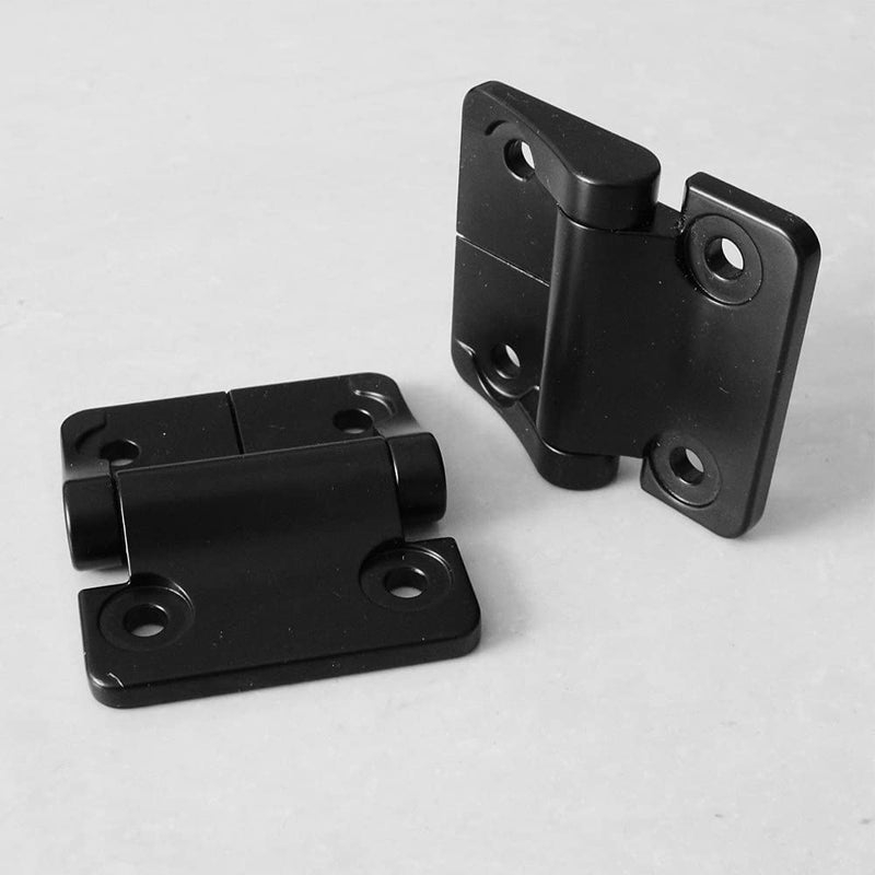 Zinc Alloy Constant Torque Position Control Hinge with Holes Series for E6-10-416-50 E6 2" Leaf Height Symmetric Torque 2Pcs 2 Pieces Black_2