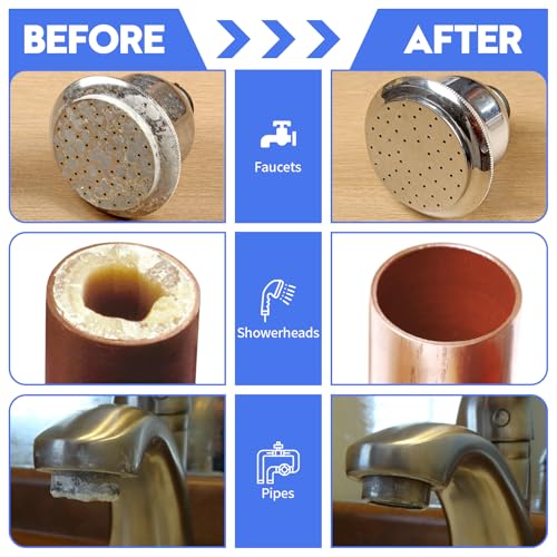 Electronic Water Descaler, Zuomeng Whole House Descaler with High Efficiency in Dissolving Scale for 1000-3000 sq ft Homes, 1” Pipes, Water Softener Alternative, No Chemicals, Salt or Filters Fits 1” Pipes