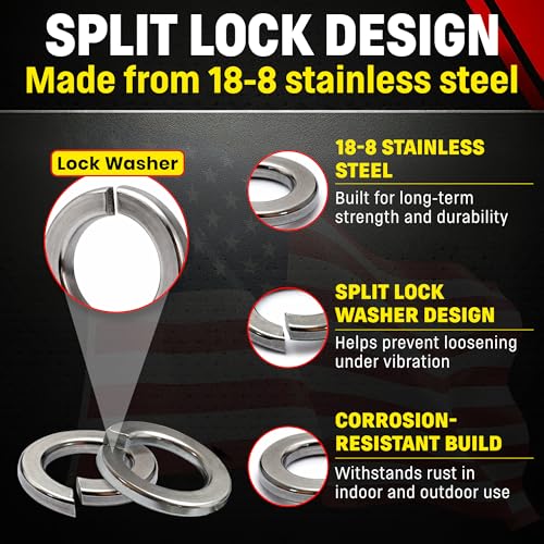 Chenango Supply 5/16 Stainless Lock Washers 5/16 Lockwashers