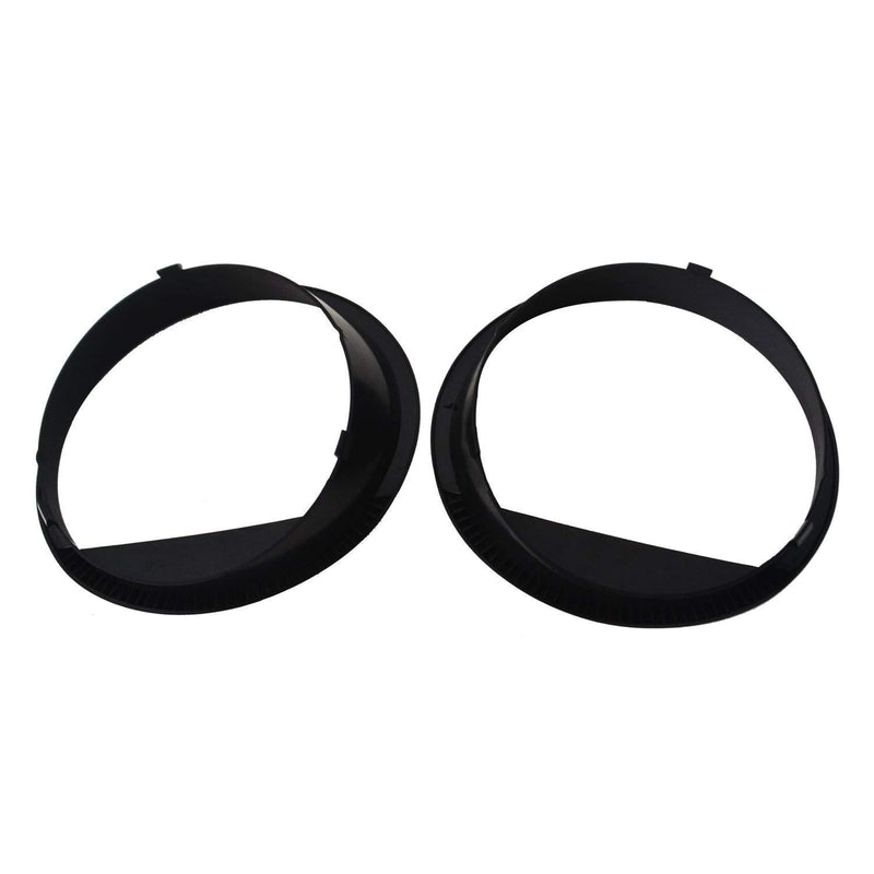 Hooke Road Wrangler Headlight Cover Angry Bird Bezels Trim Matte Black Accessories for 2007-2015 Jeep JK Wrangler & Unlimited - Pair